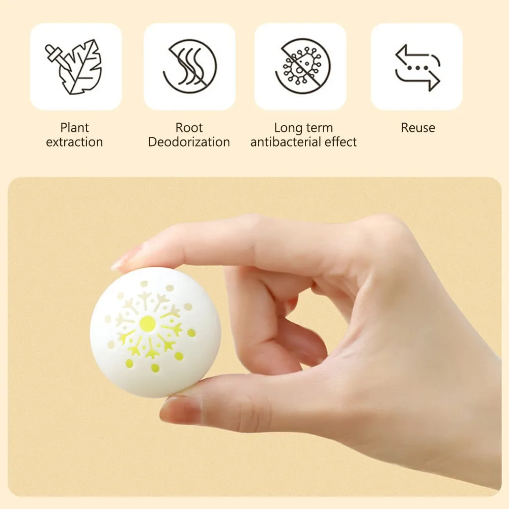 6/12-Pcs Shoe Deodorizer Balls Freshener Mint Scent