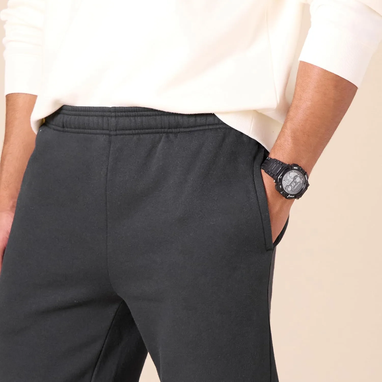 Amazon Essentials Men's Relaxed Joggers Sweatpants, Fleece, Comfortable Fit