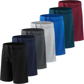 BVNSOZ Boy's Basketball Shorts Youth Boy's Active Athletic Performance Shorts with Pockets Moisture Wicking Shorts for Boys
