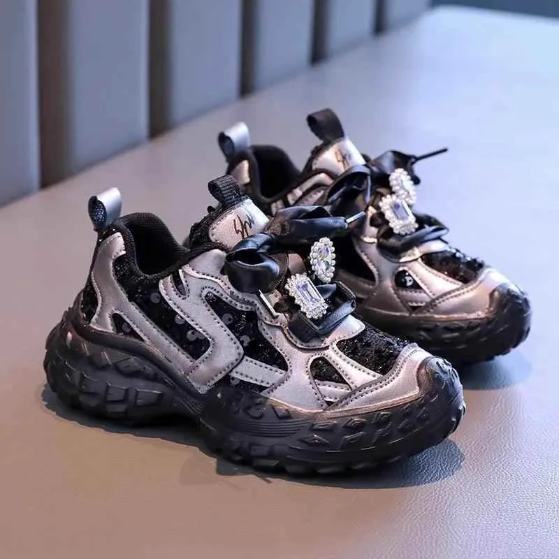 Children's Casual Shoes - Girls' Chunky Running Sneakers - TSS252