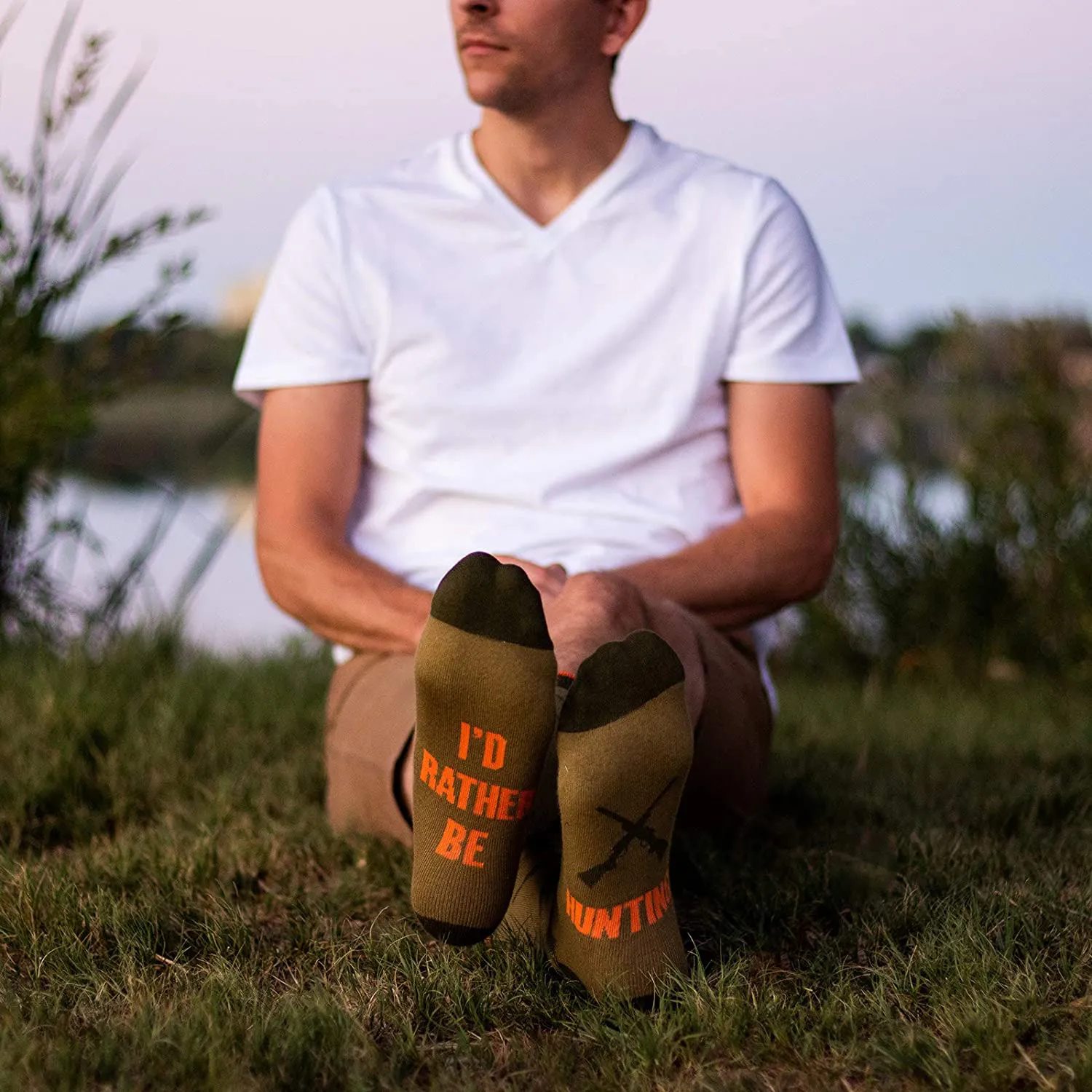 I'D Rather Be - Funny Novelty Socks Stocking Stuffer Gift for Men and Women