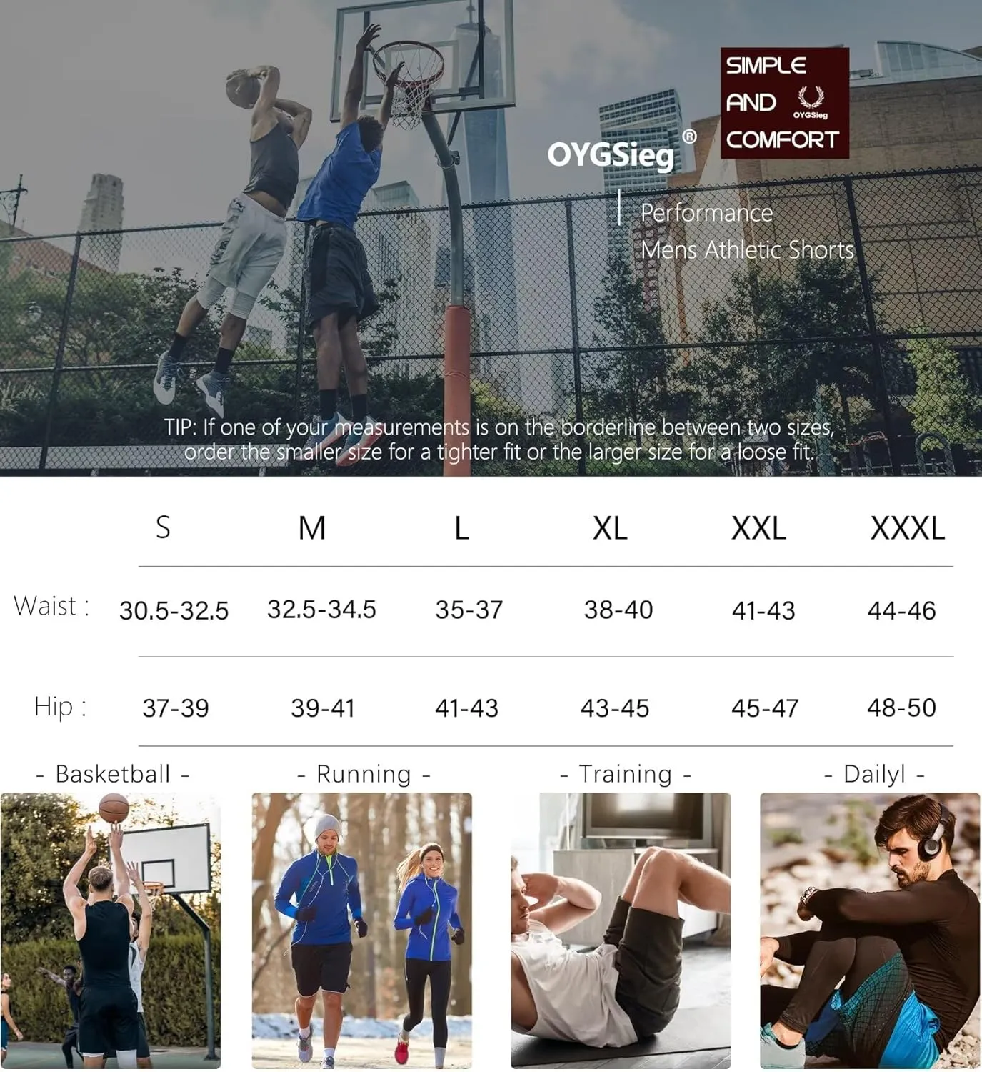 OYGSieg 6 Pack Mens Mesh Athletic Basketball Shorts Gym Shorts with Pockets, Quick Dry Workout Running Shorts Casual for Men