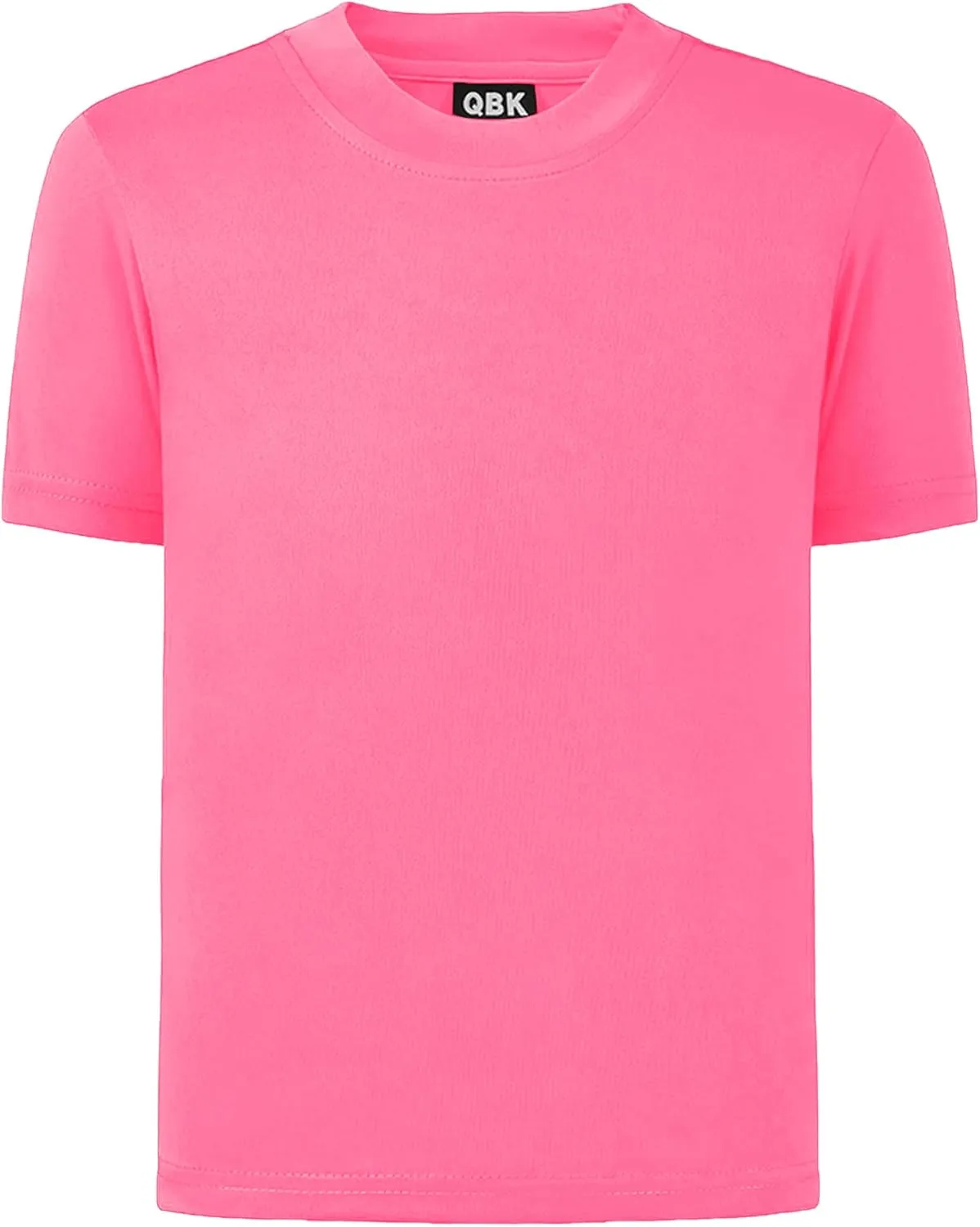 QBK 2T to Youth Neon Shirt Kids UPF 50  Dry Fit Athletic Short Sleeve T Shirts for Boys and Girls