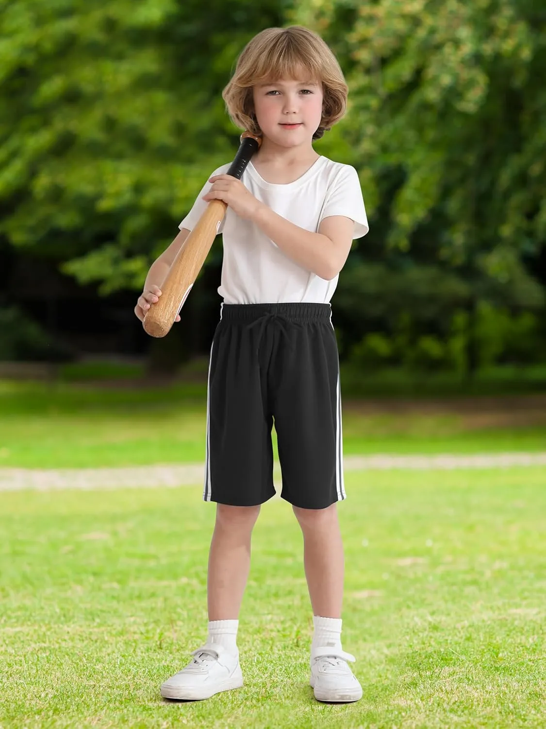 Resinta 5 Pack Toddler Boy Shorts Baby Boys Mesh Shorts Quick Dry Athletic Pull-On Clothes with Elastic Waist for Summer
