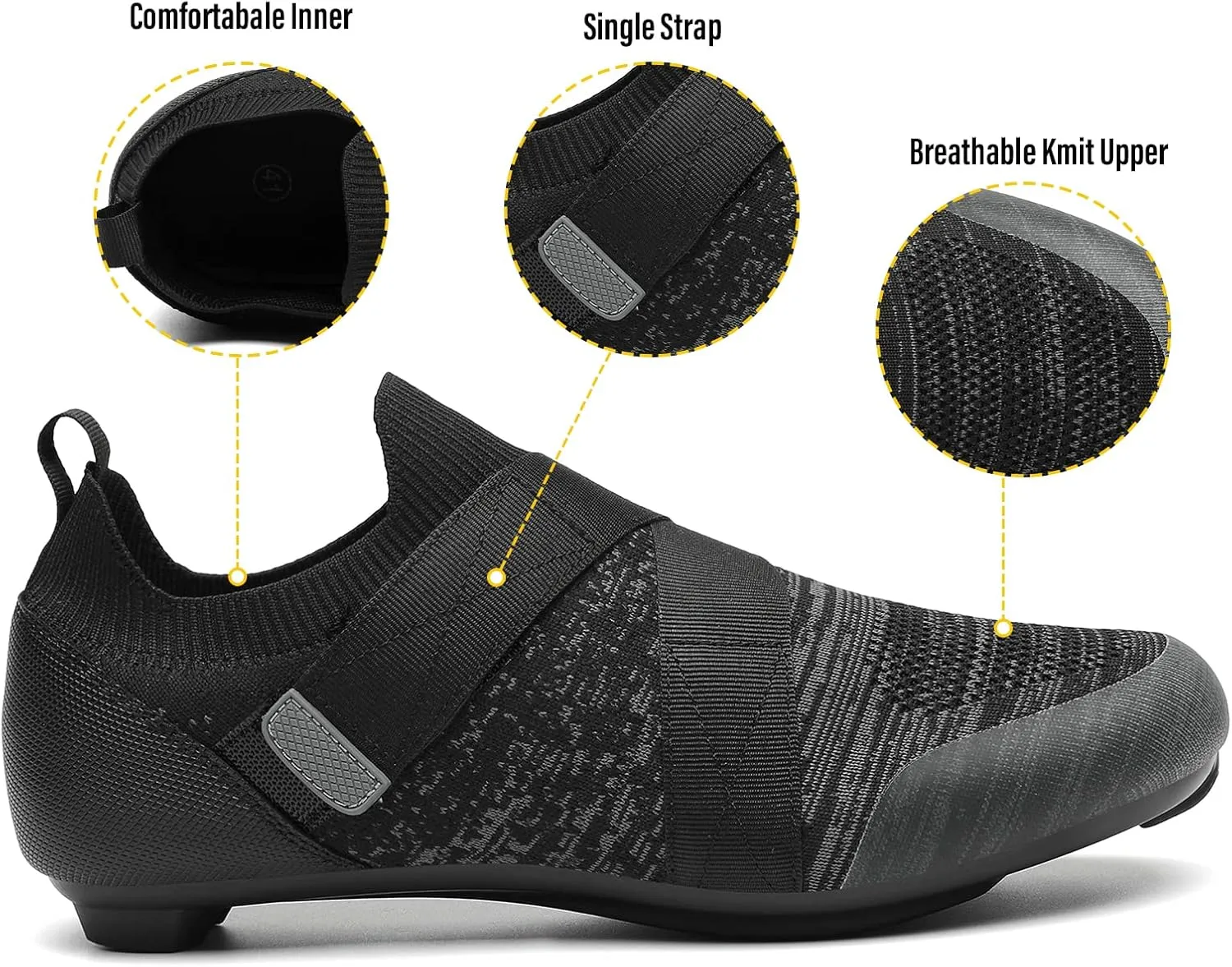 Unisex Cycling Shoes Compatible with Peloton Bike & SPD Indoor Road Riding Biking Bike Shoes with Delta Cleats Included for Men Women